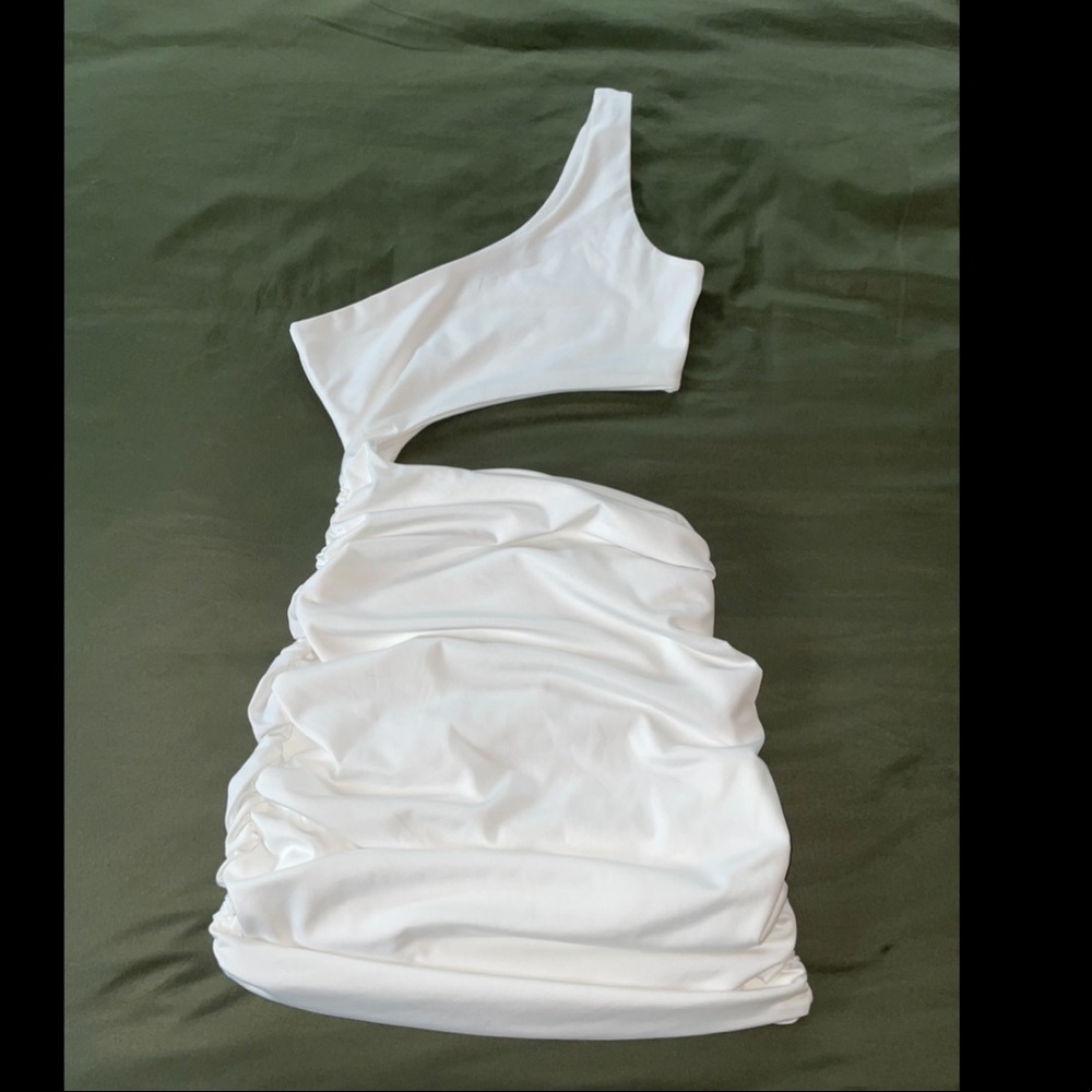 One Shoulder Ruched dress